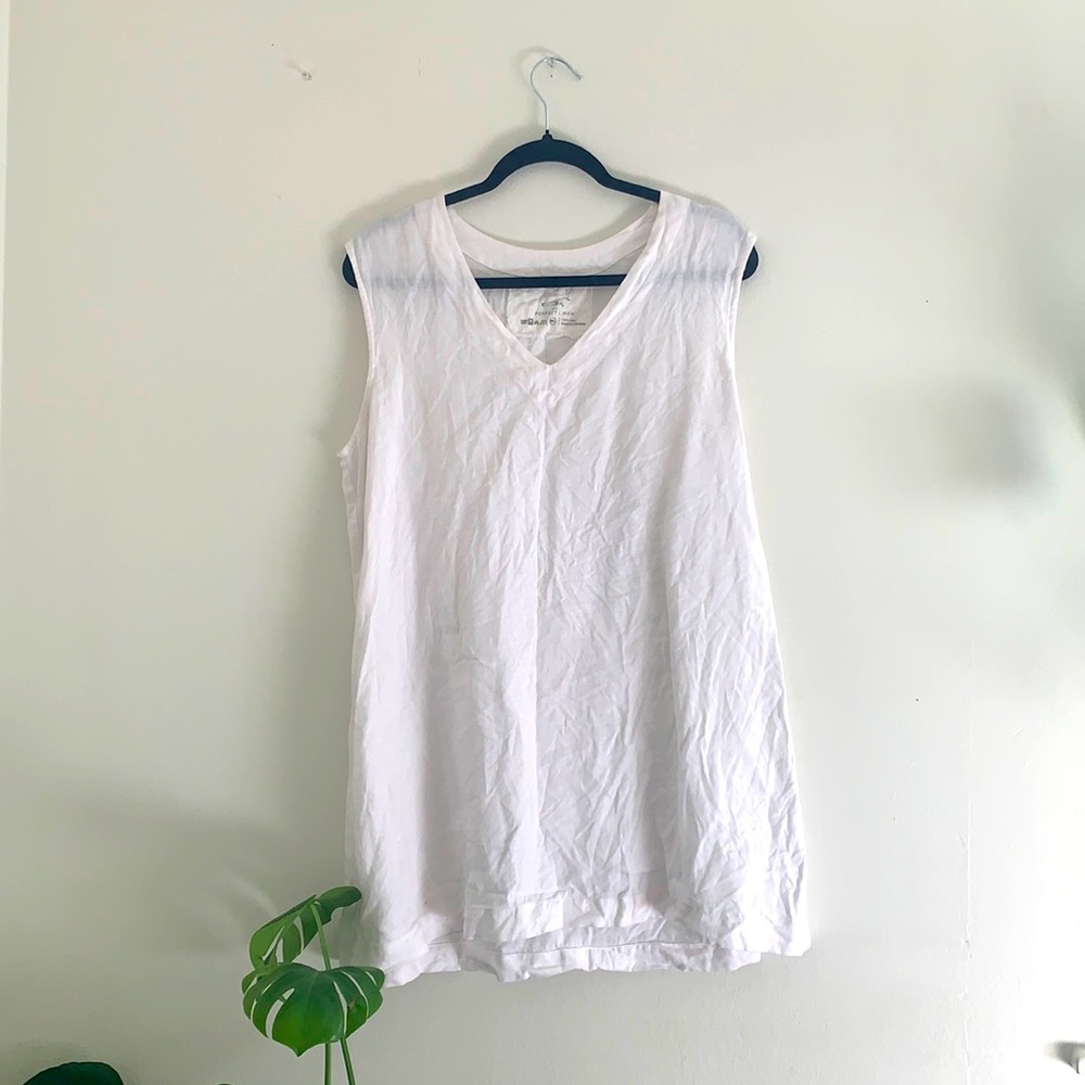 Notperfectlinen White Tunic M/L
